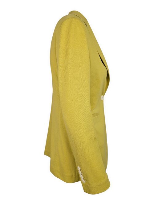 giacca donna monopetto piquet gialla Circolo 1901 | FD3854GIALLINO